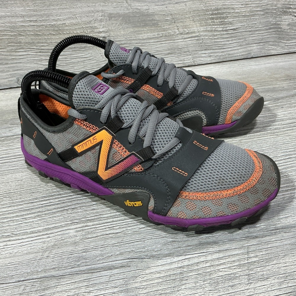 New Balance Minimus WT10SP2 Shoes Women's Size 8 D Gray Purple Vibram Mesh